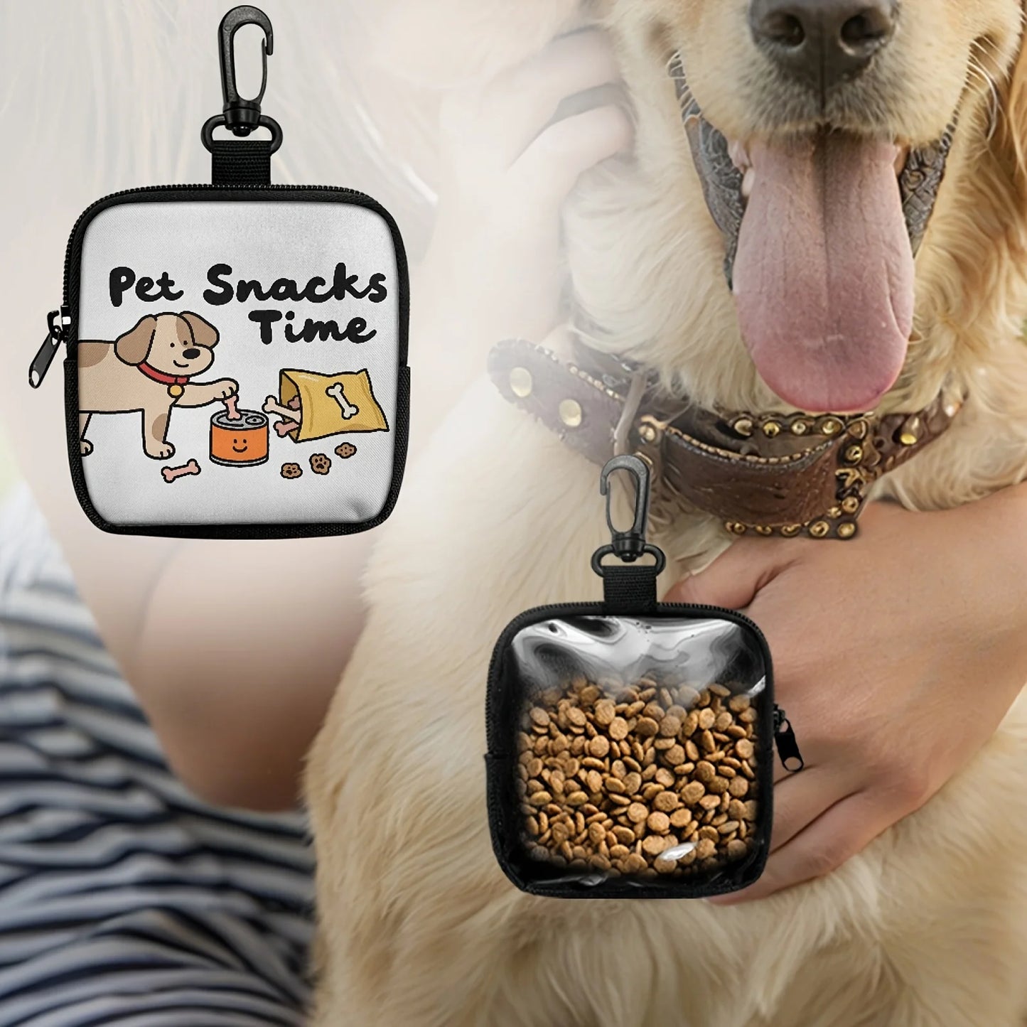Dog Treat Bag with Clip
