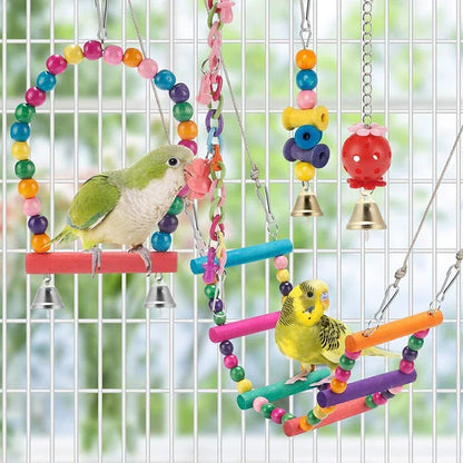 Wooden Bird Chew Toy Set (11pc)