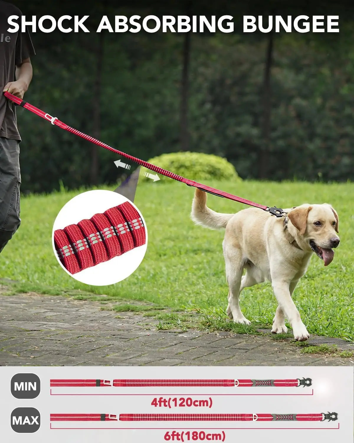 Tactical Bungee Dog Leash