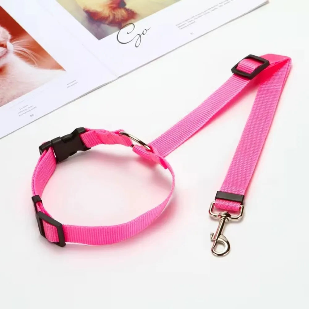 2-in-1 Dog Car Seat Belt & Leash