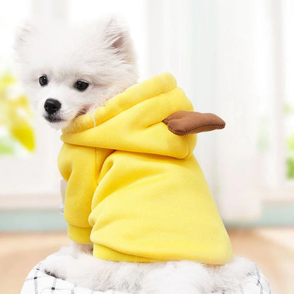 Pet Clothes Dog Hooded Sweatshirt Fruit Warm Coat Cat Sweater Winter Chihuahua Costume for Puppy Small Medium Dogs Cat Clothes