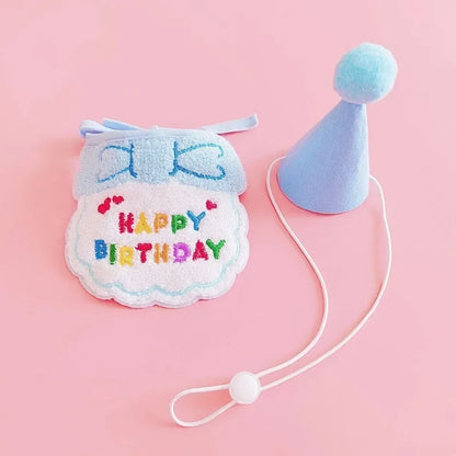 Dog Birthday Hat & Bandana Set
