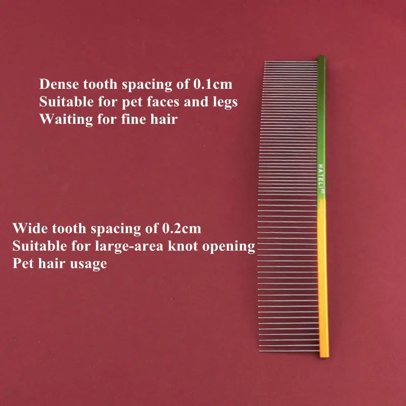Curved Stainless Steel Pet Comb