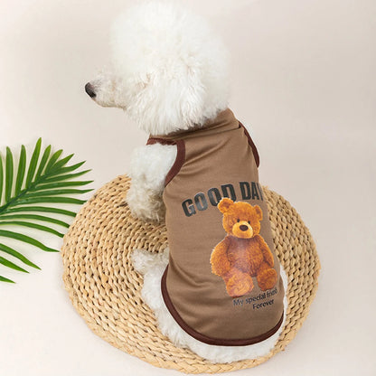 Bear-Print Dog & Cat Tee