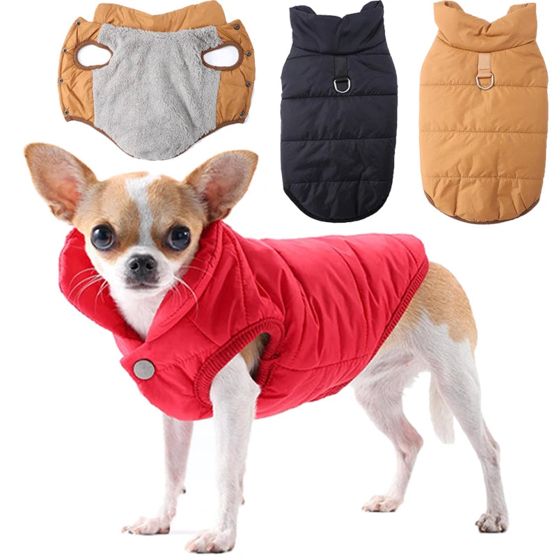 Windproof Padded Winter Dog Coat