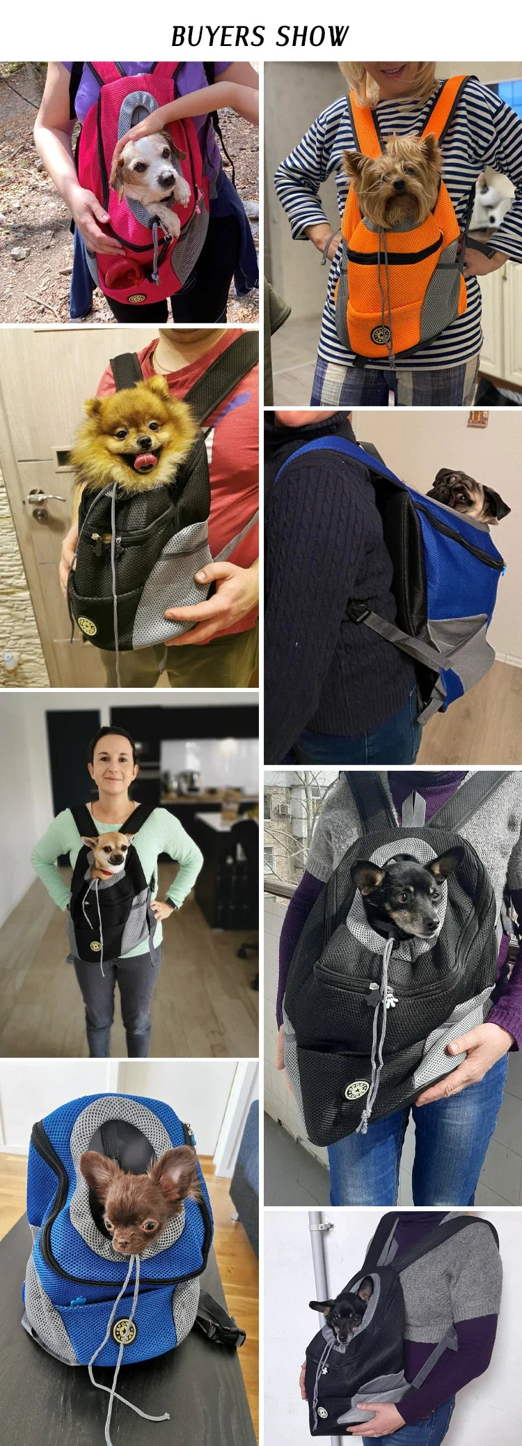 Breathable Dog Backpack Carrier