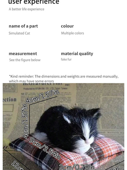 Plush Simulation Cat Cushion