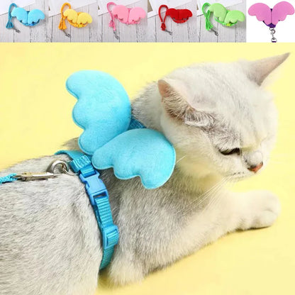 Angel Wing Cat & Puppy Harness Leash