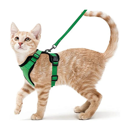Soft Escape-Proof Cat Harness & Leash