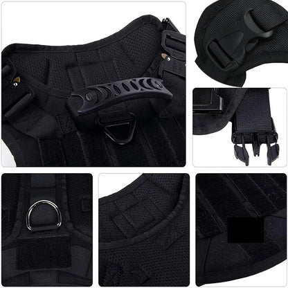 Tactical Dog Vest Harness & Leash Set