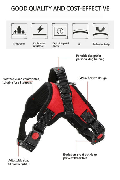 Quick-Release Dog Vest Harness
