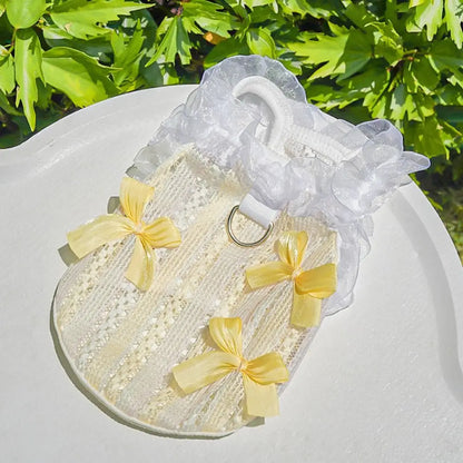 Lace Bow Pet Dress Vest