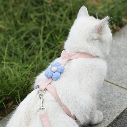 Adjustable Breathable Dog & Cat Harness Set
