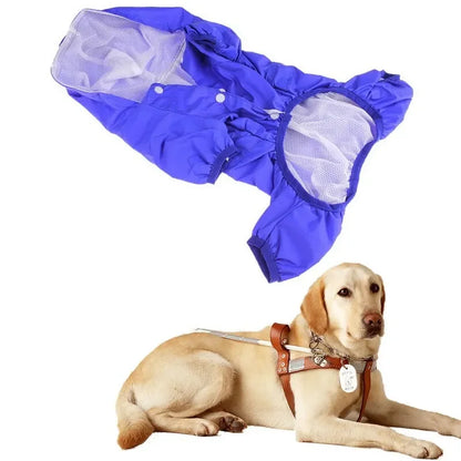 Reflective Waterproof Dog Raincoat