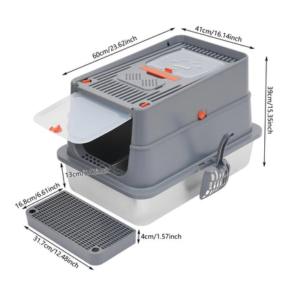 Stainless Steel Cat Litter Box