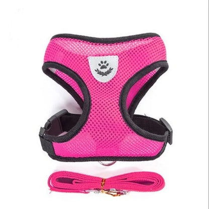Reflective Mesh Pet Harness & Leash