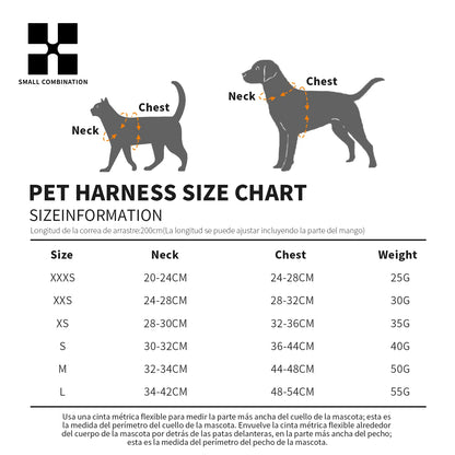 Reflective Dog Harness & Leash Set
