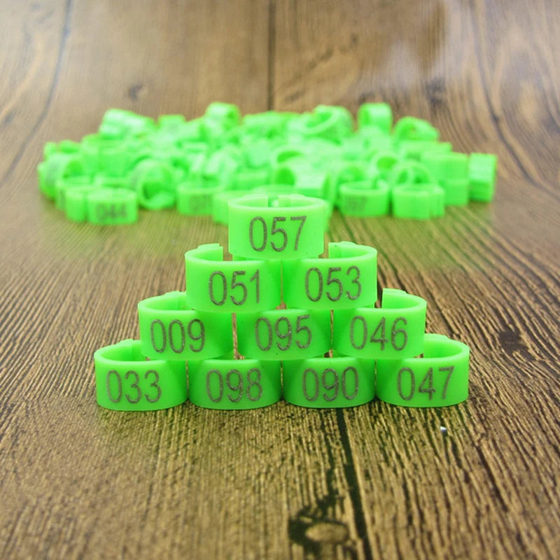 Bird Leg Bands (100pc, 8mm)
