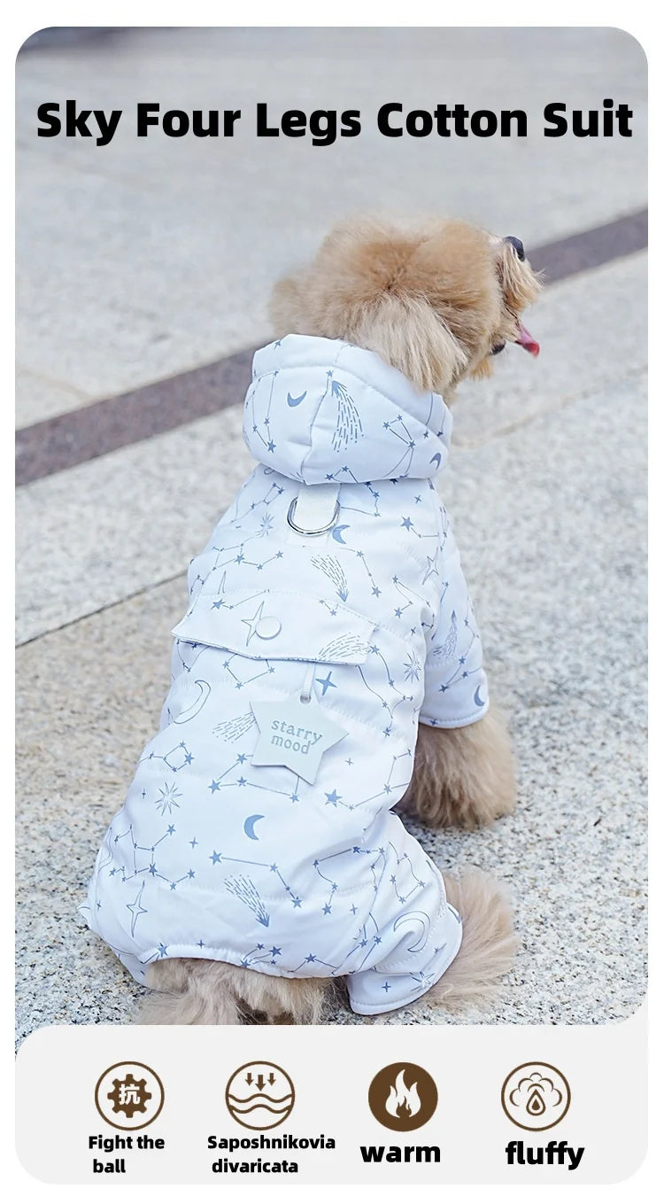 Four-Legged Winter Dog Jumpsuit
