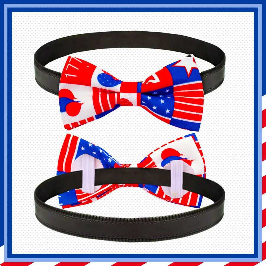 4th of July Dog Bow Ties (Bulk Pack)