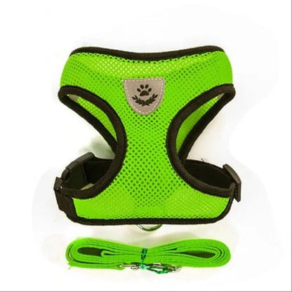 Reflective Mesh Pet Harness & Leash