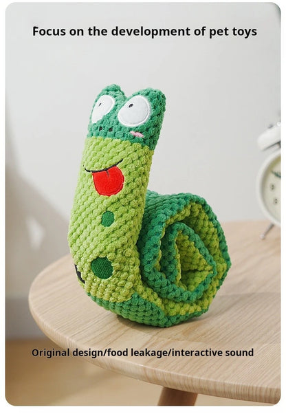 Snail Puzzle Squeaky Dog Toy