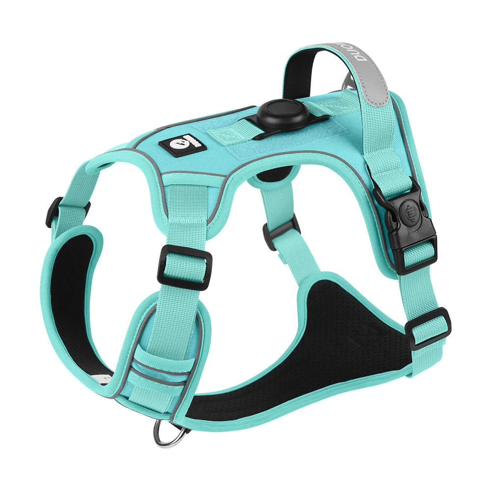 Dog Harness & Leash Set with AirTag Holder