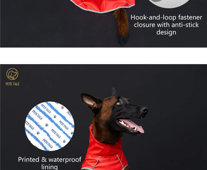 Hooded Reflective Dog Raincoat