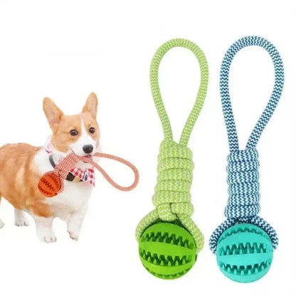 Cotton Rope Treat Ball Dog Toy