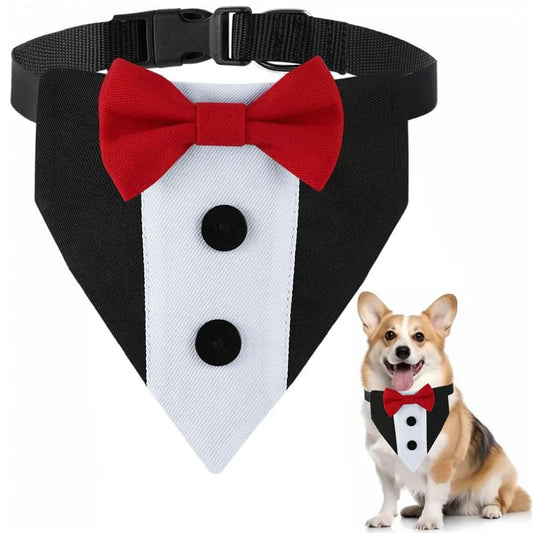 Dog Tuxedo with Bow Tie (Formal Suit)