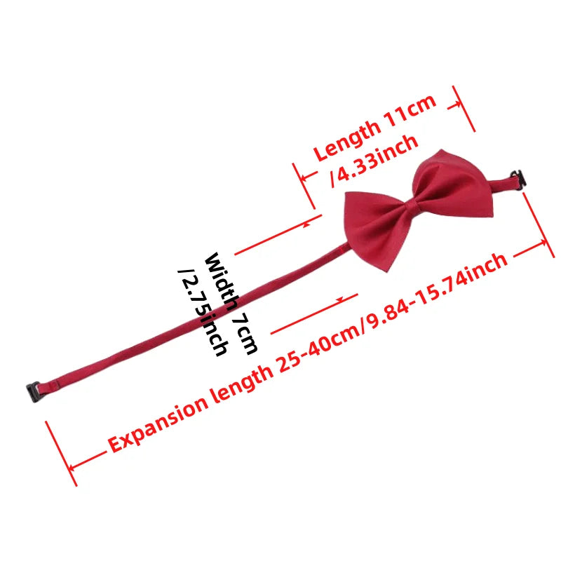 Adjustable Dog Bow Tie Collar