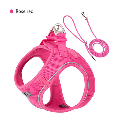 Reflective Dog Harness & Leash Set