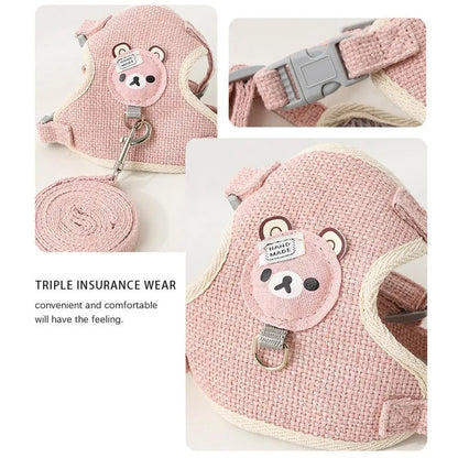 Breathable Step-In Dog Harness & Leash