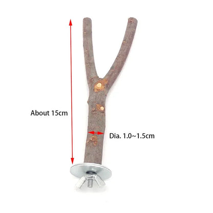 Natural Wood Branch Bird Perch