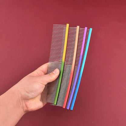 Curved Stainless Steel Pet Comb
