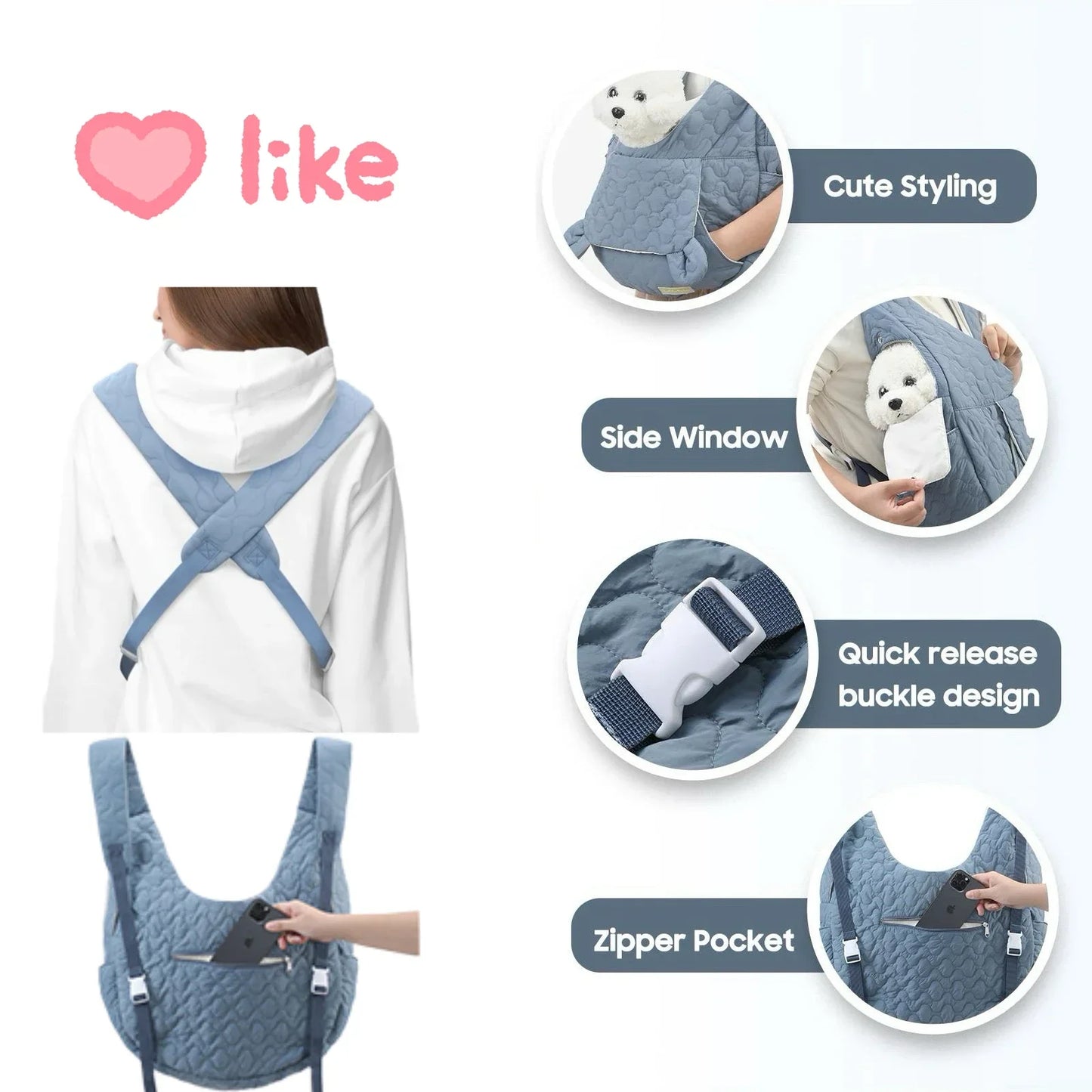Large-Capacity Pet Backpack Carrier