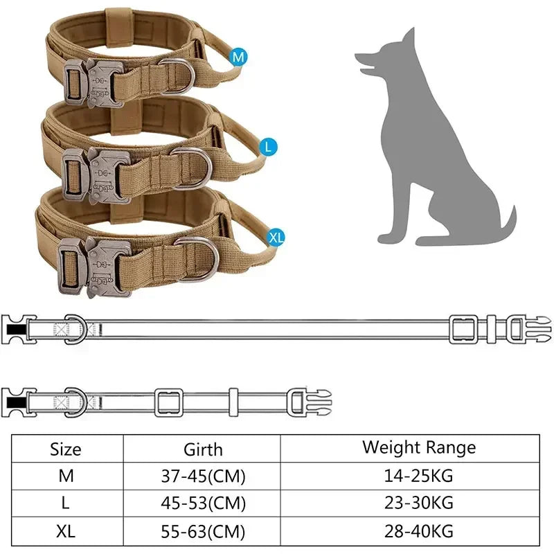 Tactical Dog Collar with Control Handle
