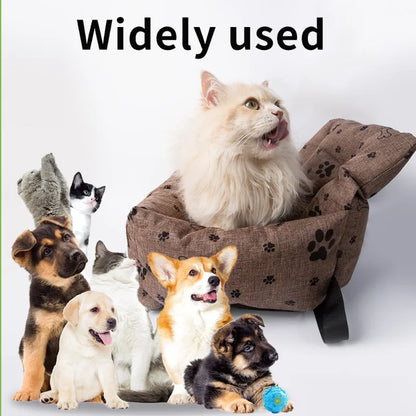Washable Dog Car Seat Bed
