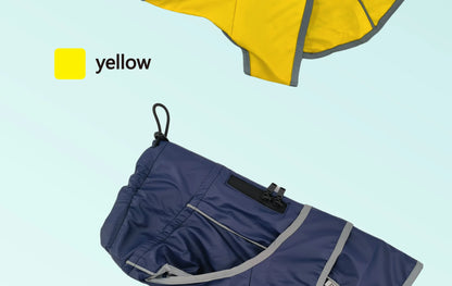Hooded Reflective Dog Raincoat