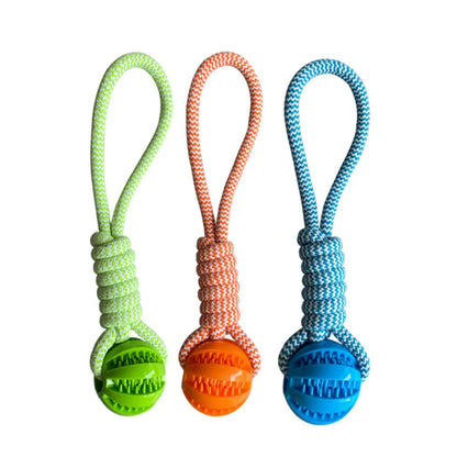 Cotton Rope Treat Ball Dog Toy