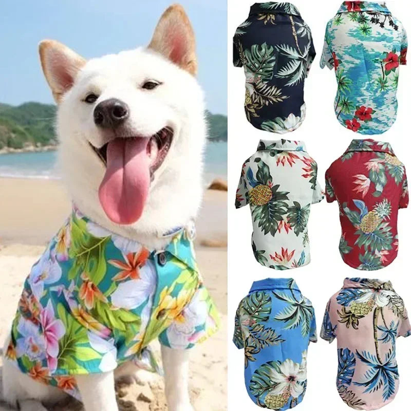 Hawaiian Dog Beach Shirt