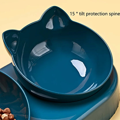 3-in-1 Tilted Pet Food & Water Set