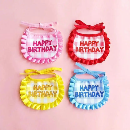Cat Birthday Party Hat & Scarf Set