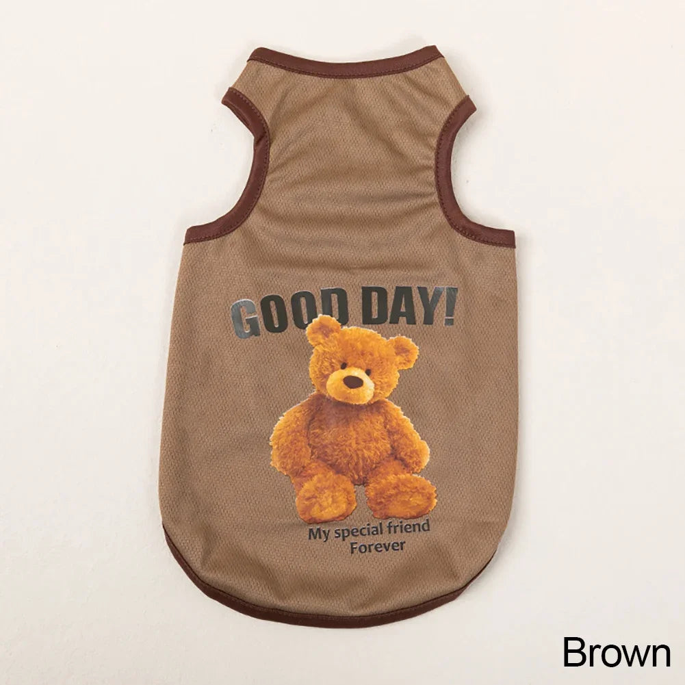 Bear-Print Dog & Cat Tee