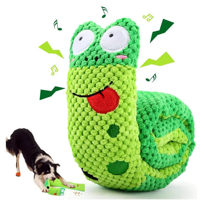 Snail Puzzle Squeaky Dog Toy