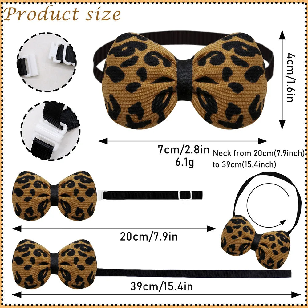Adjustable Dog & Cat Bow Ties (5/10 Pack)