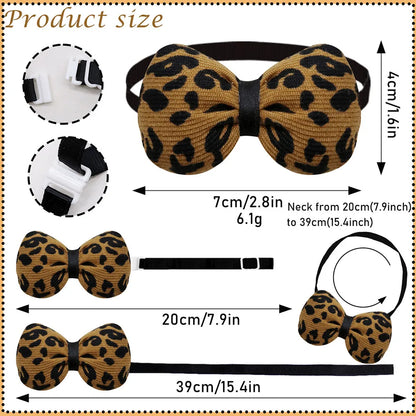 Adjustable Dog & Cat Bow Ties (5/10 Pack)