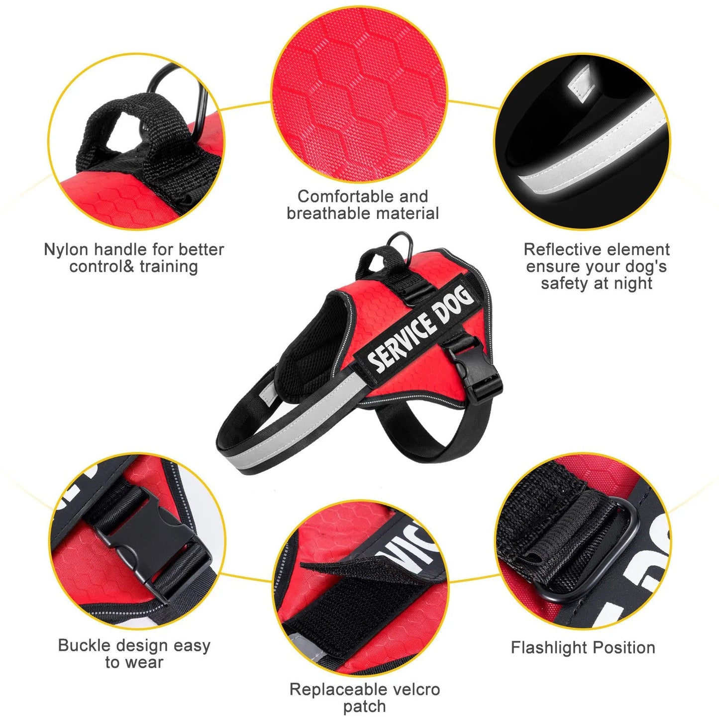 Chest-Strap Dog Vest Harness