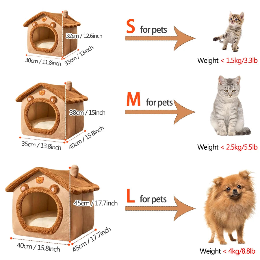 Foldable Pet Cave House