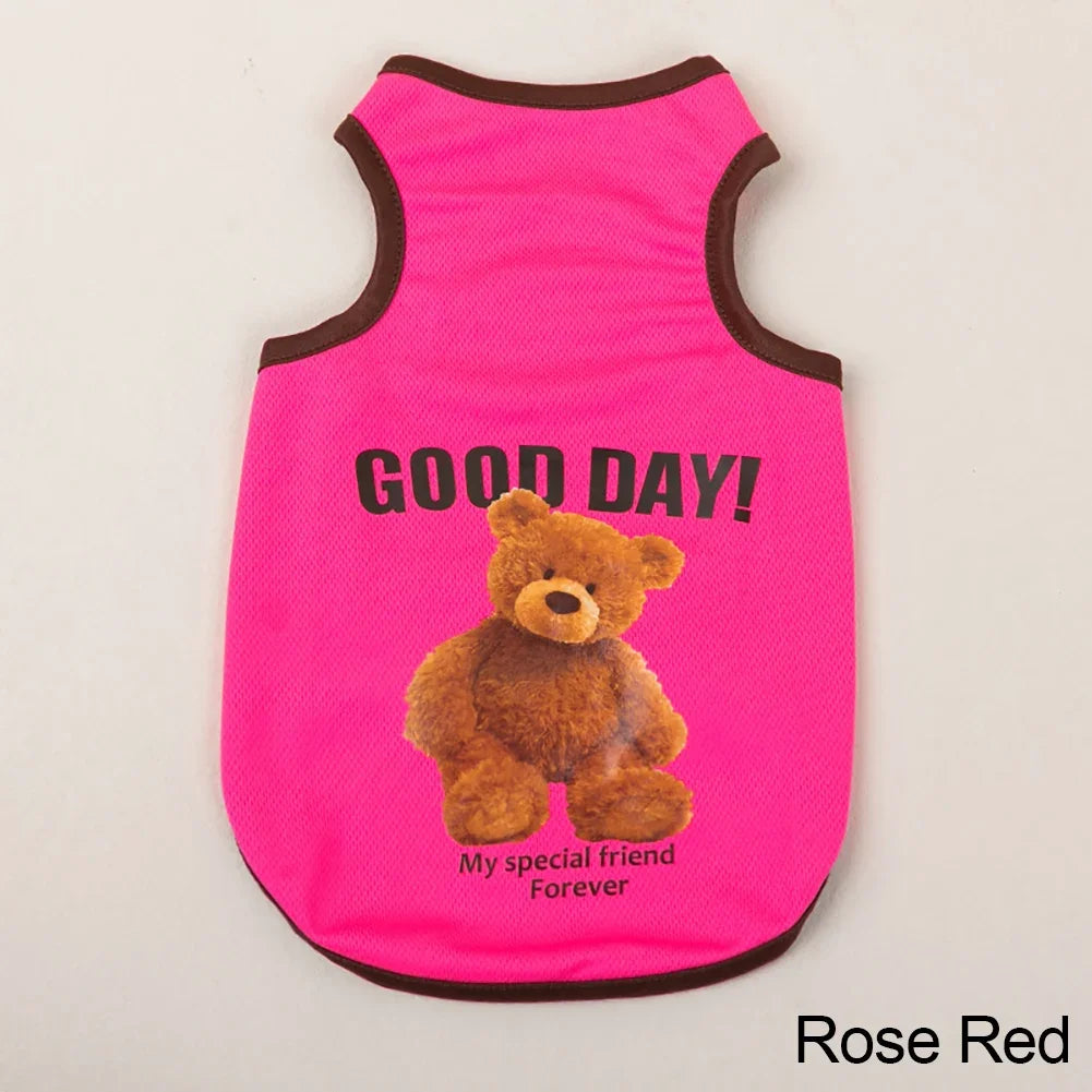 Bear-Print Dog & Cat Tee